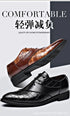 Luxury Handmade Crocodile Skin Derby Shoes for Men - Pointed Toe Lace-up Formal Business Footwear for Office & Career