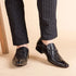 Elegant Alligator Pattern Men's Slip-on Leather Dress Shoes for Office and Casual Business Wear - Luxury Formal Loafers for Men