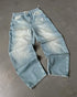 Baggy Jeans Women Wide Leg High Waist Vintage Washed Print Streetwear Casual Everyday Relaxed Fit