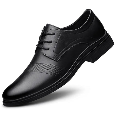 Genuine Leather Casual Business Shoes for Men Leisure Derby Footwear