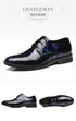 Luxury Floral Pattern Leather Oxford Dress Shoes for Men - Stylish Formal Footwear for Office, Weddings, and Career Events