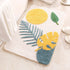 Leaves Microfiber Polyester Bath Mat Non Slip Shower Accent Rug for Bathroom Home Decor