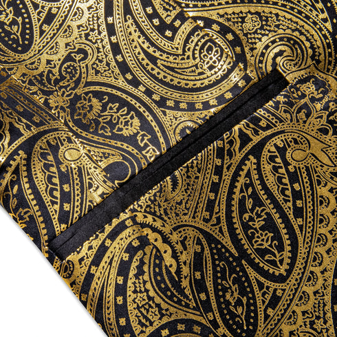 Men's Slim Fit Single Button Paisley Blazer Jacket for Business, Party, Wedding, and Prom - Stylish Formal Wear for All Seasons