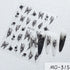 5D Embossed Nail Art Stickers - Semi-Transparent White Bowknots Adhesive Sliders for Creative Manicure Decorations and Nail Art Accessories