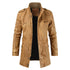 Fleece-lined Faux-Leather Jacket — Warm, Slim & Winter-Ready