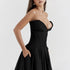 Suninheart Summer Strapless Fit and Flare Party Dress