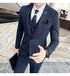 Stylish Business Casual Three-Piece Suit for Men with Vest and Trousers