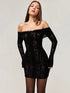 Mozision Lace Off-shoulder Sexy Maxi Dress Elegant Evening Dress