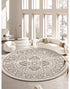 Light Luxury Round Large Area Carpet for Living Room and Bedroom Rug