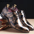 Luxury Floral Pattern Men's Oxford Dress Shoes - Formal Wedding Fashion