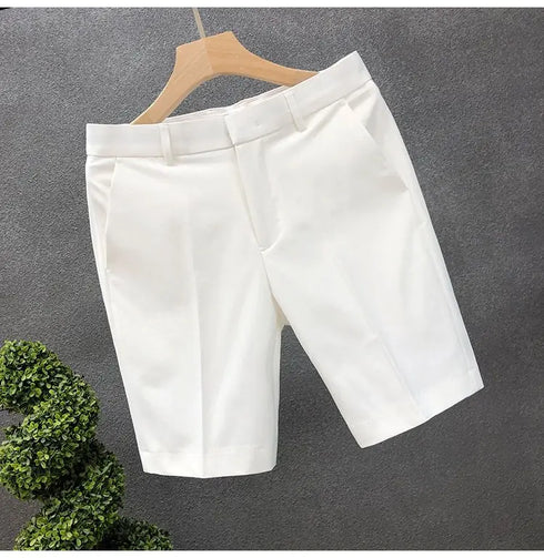 High-End Light Business Suit Shorts Men's Slim Casual Shorts