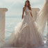Halter A-Line Women Wedding Dresses Customized Lace Gown