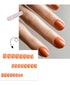Glossy Solid Color Short Square Detachable Fake Nails Set - Wearable Finished Press On Nails with Glue for Effortless Nail Art Enjoyment