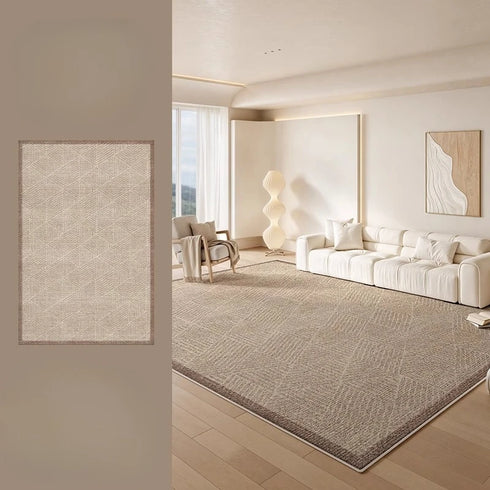 Fluffy Soft Cream Style Rugs for Bedroom and Living Room Decoration Washable Plush Carpet