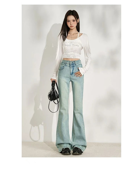 Baggy Jeans For Women - Wide Leg Denim Pants, Vintage Aesthetic, Loose Fit Casual Jeans
