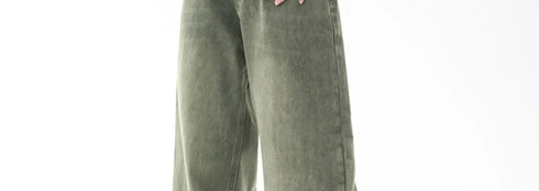 Chic High Waist Loose Straight Leg Women's Jeans for Effortless Streetwear Style - Ideal for Casual Y2K Fashion and Fall Outfit Inspiration