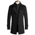 Elegant Men's Winter Cashmere Wool Blend Overcoats & Trench Coats for Business Casual Style - Stylish Outerwear Essentials