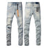 24fw American Fashion Retro Washed Ripped Denim Pants
