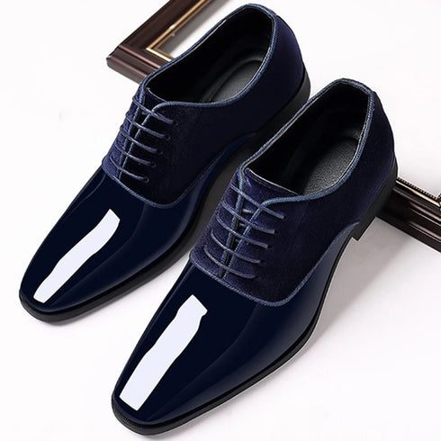 Classic Lace-Up Oxford Shoes for Men - Elegant Formal Footwear for Office, Weddings, and Business Casual Events