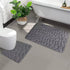 Cobblestone Embossed Non-Slip Bathroom Mat Memory Foam Rug for Shower Room and Bath