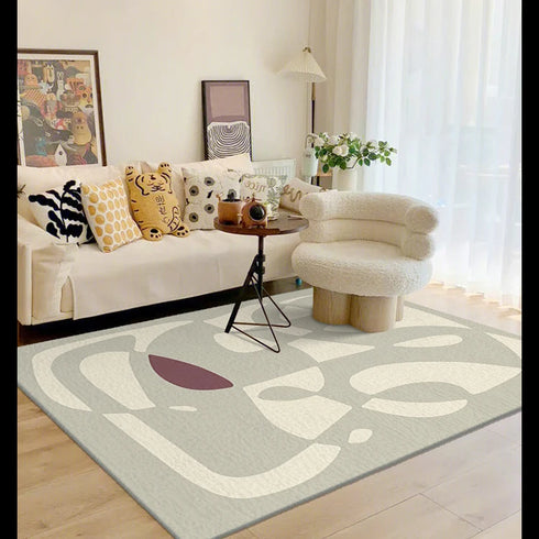 Geometric Irregular Lines Large Area Living Room Carpet Soft Fluffy Bedroom Rug Modern Home Decoration