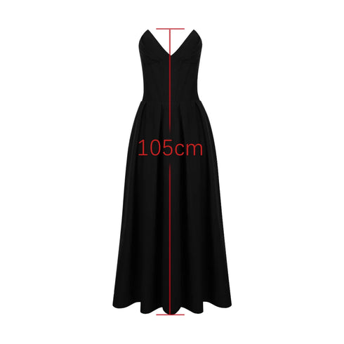 Suninheart Summer Strapless Fit and Flare Party Dress