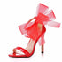 Elegant Women's Sandals with Pointed Toe and Butterfly Knot for Wedding and Office Wear