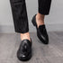 Elegant Slip-On Loafers for Men - Classic Italian Formal Evening Dress Shoes, Luxury Leather Wedding Footwear, Pointed Toe Design, Perfect for Spring and Autumn Occasions