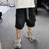 Ro Style Ribbons Streetwear Multi-pockets Cargo Shorts for Men