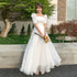 White Sweat Princess Wedding Dress for Banquet Ball Prom