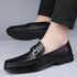 Stylish Men's Casual Genuine Leather Loafers - Breathable Slip-On Moccasins for Business and Driving
