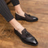 Elegant Slip-On Formal Loafers for Men - Stylish Tassel Leather Party Shoes Perfect for Weddings and Evening Events