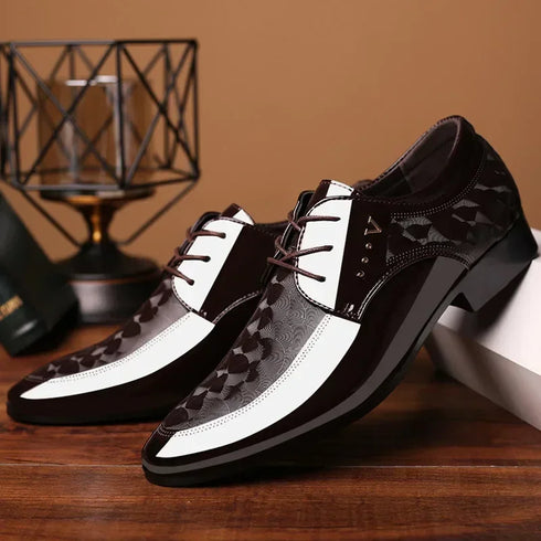 Leather Dress Shoes for Men Versatile Wedding Loafers