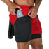 Men's Double-Layered 2-in-1 Quick-Dry Sports Shorts for Running and Fitness Training