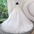 Plus Size Off Shoulder Lace Mermaid Wedding Dress With Train, Vintage Appliques Gown