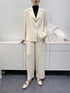 Elegant Pleated Long-Sleeved Jacket for Women - Comfortable Casual Suit with Thickened Design for Spring and Autumn Wear