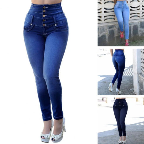 High Waist Vintage Mom Jeans For Women Slim Straight Denim Trousers Streetwear Essentials