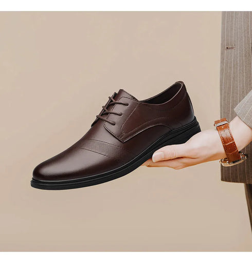 Genuine Leather Casual Business Shoes for Men Leisure Derby Footwear