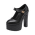 15cm Block High Heels Shoes Thick Platform Women Pumps
