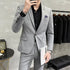Men's Two-Piece Wedding Suit Business Casual Ensemble with Trousers