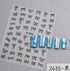 5D Embossed Nail Art Stickers - Semi-Transparent White Bowknots Adhesive Sliders for Creative Manicure Decorations and Nail Art Accessories