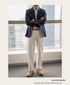 Summer Linen Casual Slim Suit Jacket for Men Lightweight and Breathable Blazer