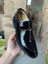 Men Patent Leather Casual Loafers Slip On Shoes for Business and Party