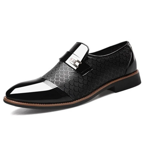 Elegant Men Formal Buckle Shoes for Weddings and Special Occasions