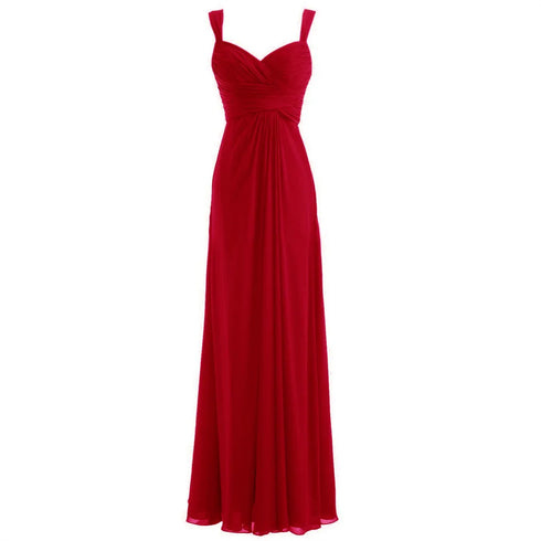 A Line Chiffon Sweetheart Bridesmaid Dress For Evening With Pleated Off Shoulder Silhouette And Lace Up Back