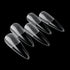 120Pcs Clear Frosted Stiletto, Almond, and Square Fake Nails - Full Coverage Gel X Coffin Manicure Tips for Stunning Autumn Nails