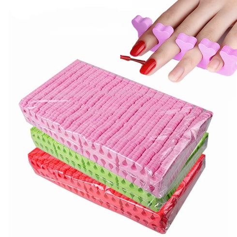 Ultimate Nail Art Foam Toe Separators for Manicure and Pedicure - Soft Sponge Finger Coating Tools in Bulk (100/200/400 Pieces)
