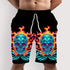 Men's Skull 3D Pattern Comfy Shorts for Summer Beach Sports