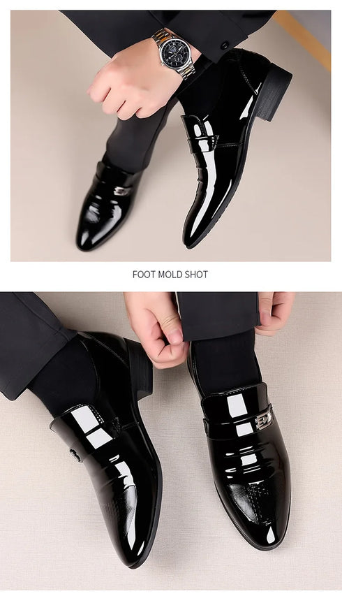 Leather Casual Shoes for Men Office Work and Wedding Oxford Loafers