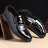 Stylish Men's Leather Oxfords - Comfortable Round Toe Flats for Office, Business, and Wedding Occasions